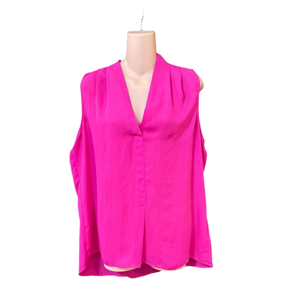 Laundry by‎ Shelli Segal Pink Sleeveless Blouse Size Large
